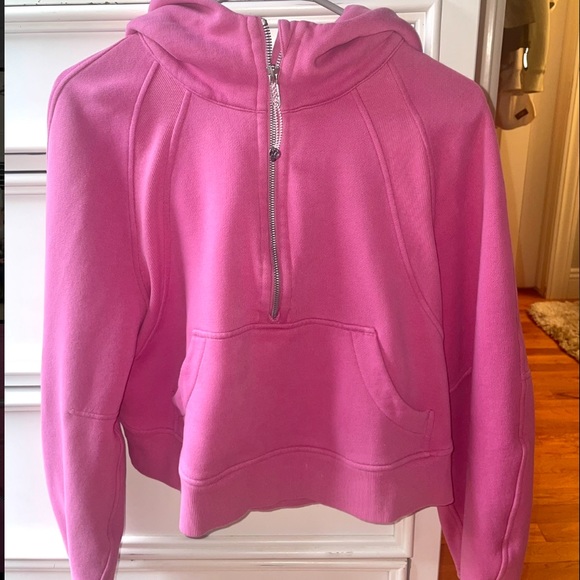 lululemon athletica | Tops | Lululemon Scuba Oversized Halfzip In Pink  Blossom | Poshmark